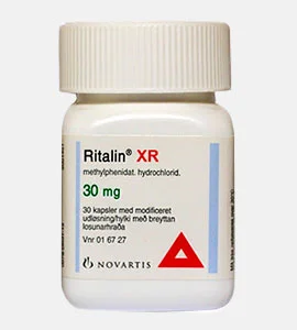 Ritalin (Methylphenidate) By Novartis 30mg